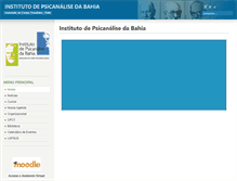 Tablet Screenshot of institutopsicanalisebahia.com.br